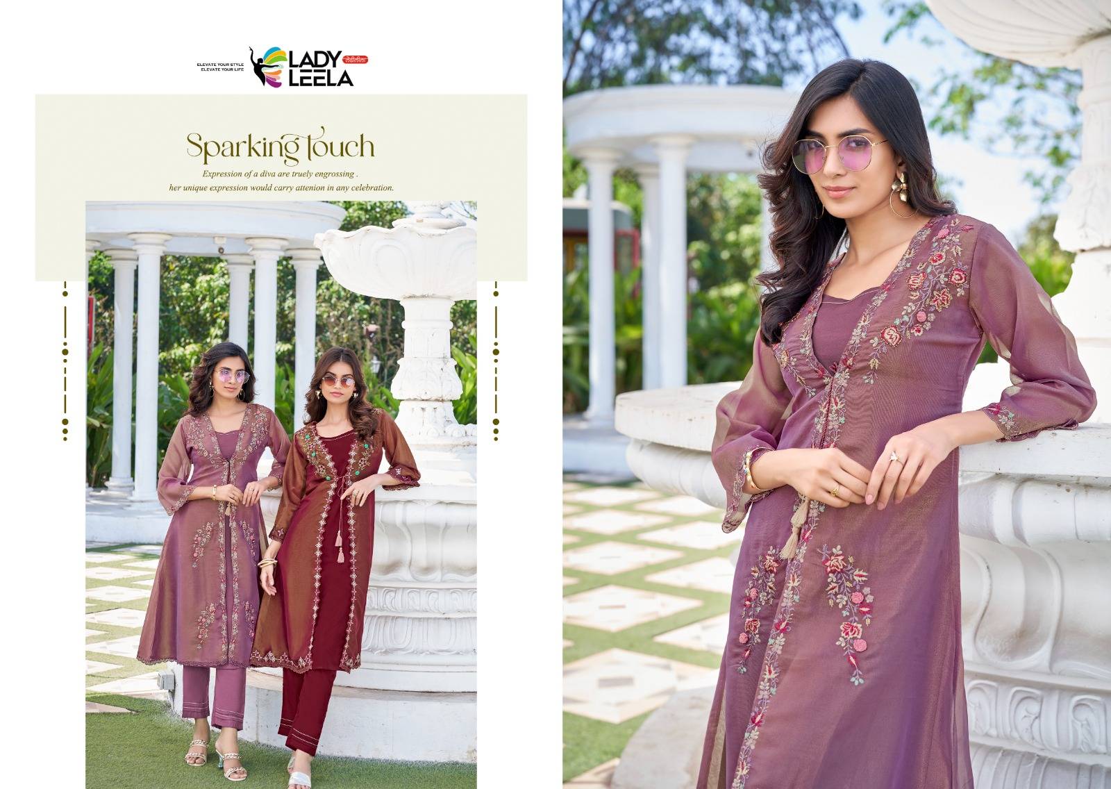 FLORAL by LADY LEELA 3111 to 3116 Series Designer Stylish Fancy Ethnic Wear Collection Heavy Handwork & Embriodery Stitched dresses At Wholesale Price